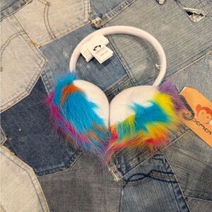 Appaman Earmuffs Girls Kids Rainbow Furry